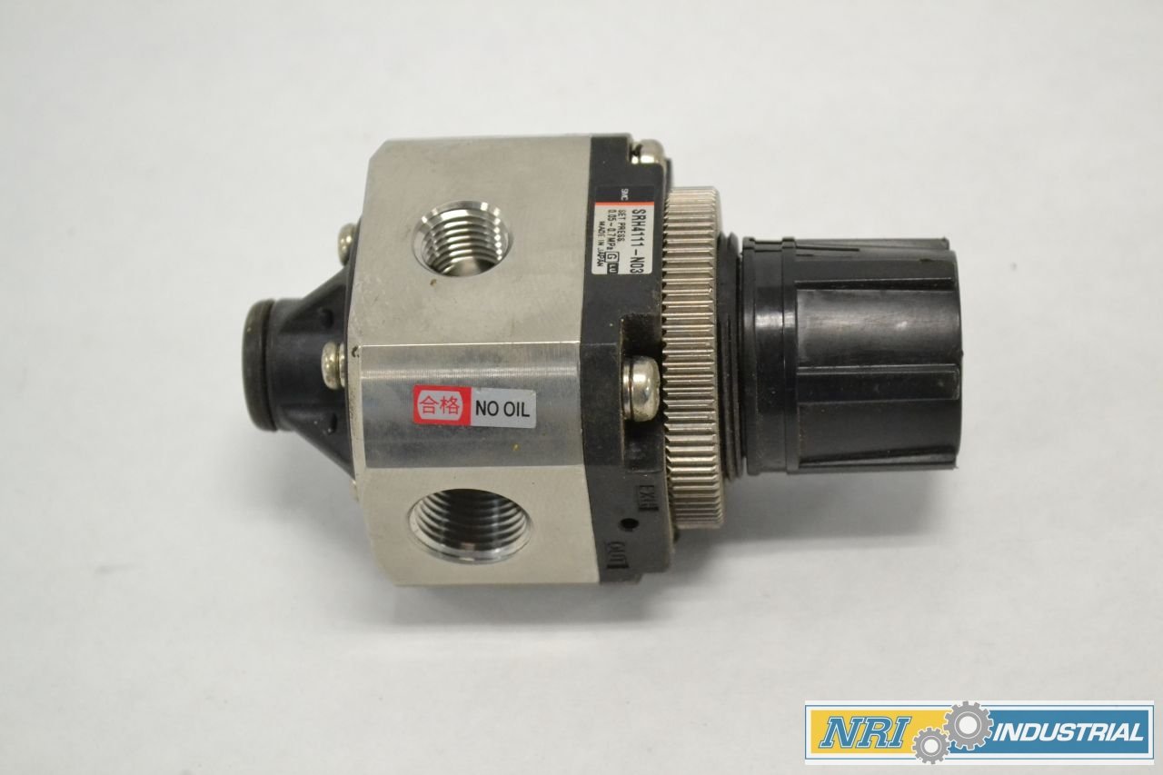 New SMC SRH4111-N03 0.05~0.7MPA 3/8X1/4 in Pneumatic Regulator B261135
