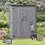 LOUHME Outdoor Wooden Storage Shed, 5.3ft Hx4.6ft L Garden Storage Cabinet with Waterproof Asphalt Roof, Double Lockable Doors and 3-Tier Shelves for Patio Backyard, Ideal Tool Organizer, Gray