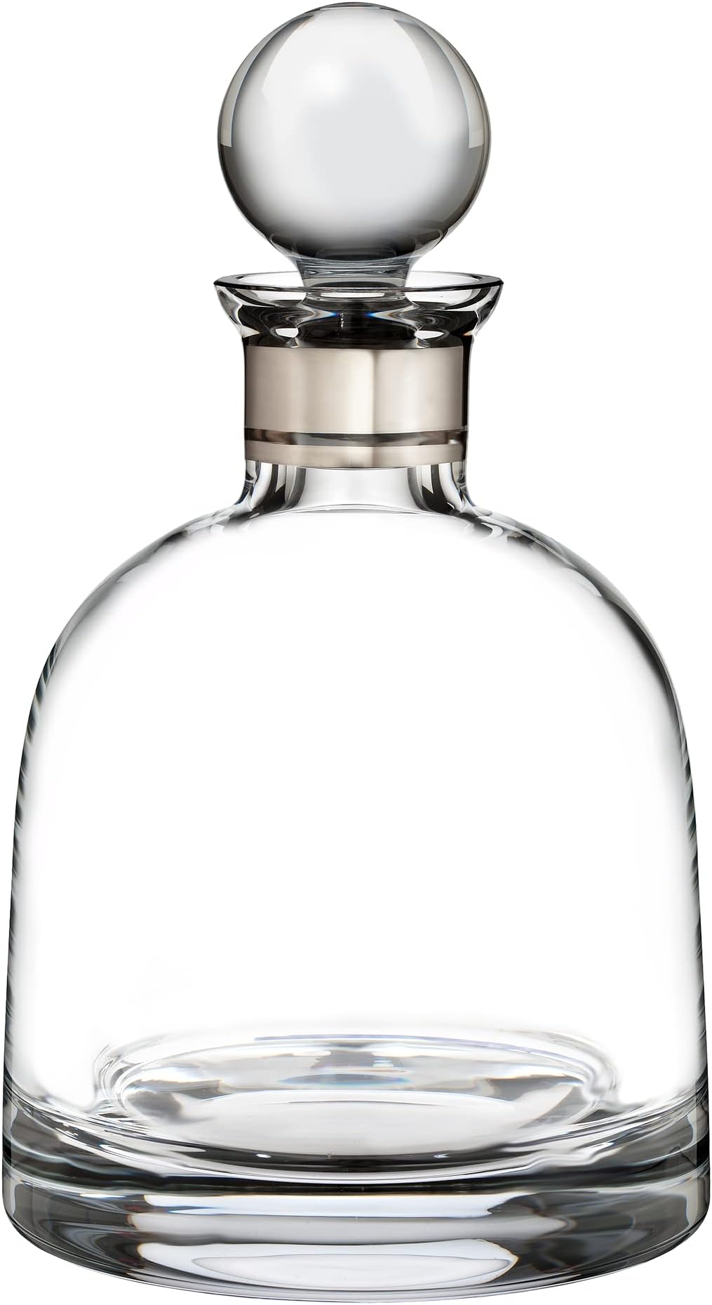 Elegance 40001118 Decanter Short Platinum Band, 0.8ltr Crystal