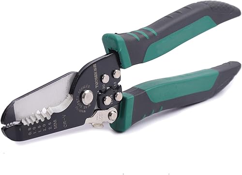 Miniatura 4 de Herramienta pelacables 3 en 1, herramienta de alicates cortadores de alambre de 7 pulgadas, engarzadora y pelacables AWG 22-10, herramienta de
