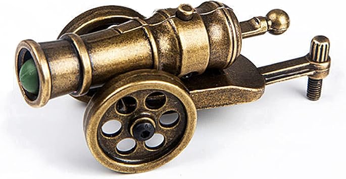 TIETHEKNOT Metal Miniature Cannon Model Replica Desktop Decorating and Collectible