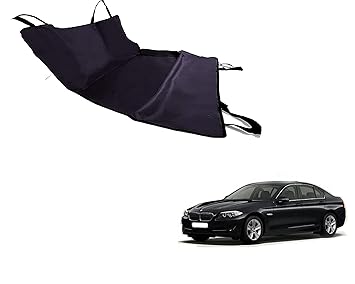 CuboDePlato Car Pet Rear Seat Cover Dog Hammock Make Black Red for 520i