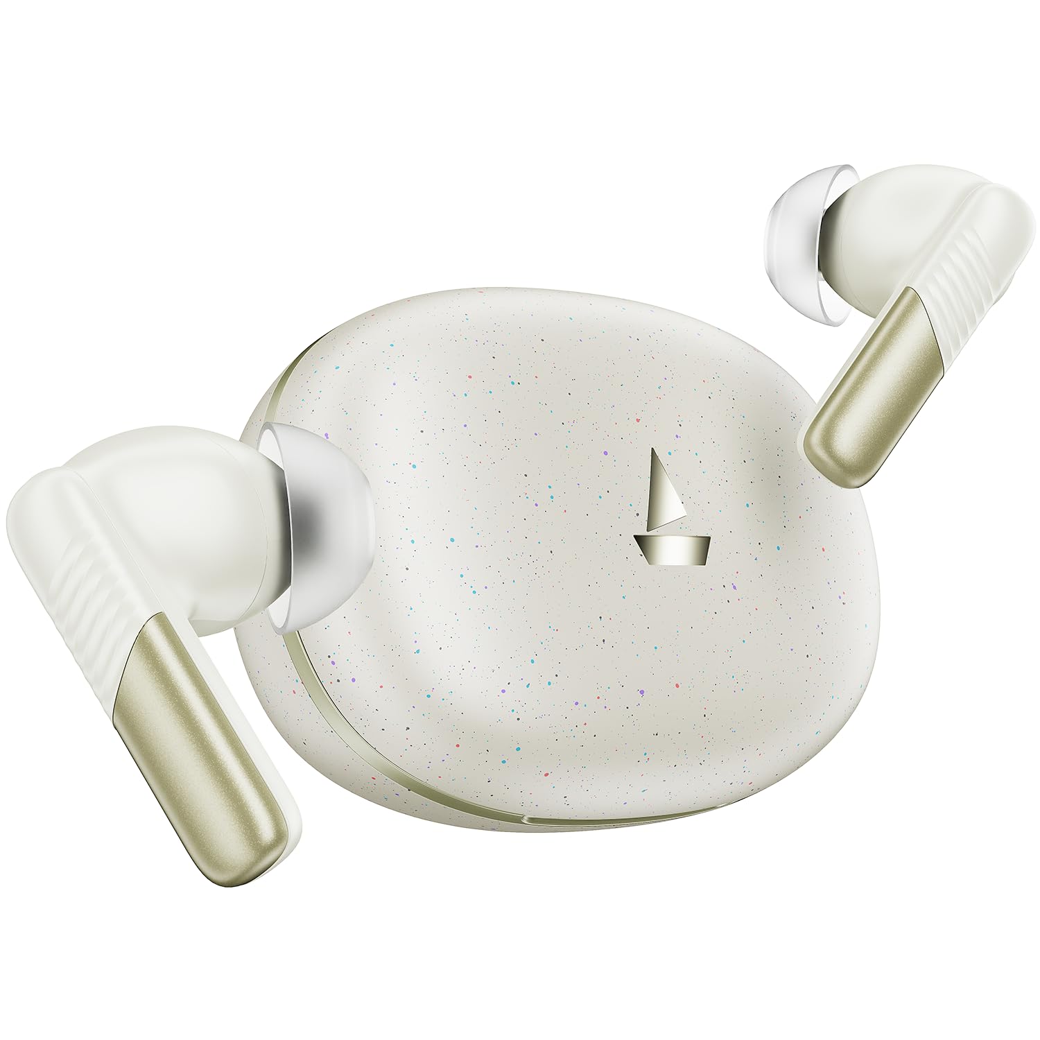 boAt (2025 Launch Airdopes Prime 412, 4Mics AI-ENx Tech, 50 Hrs Battery, Multipoint Connectivity,Fast Charge, App Support, Bluetooth Earbuds, TWS Ear Buds Wireless Earphones with mic (Sahara Chic)-image-4