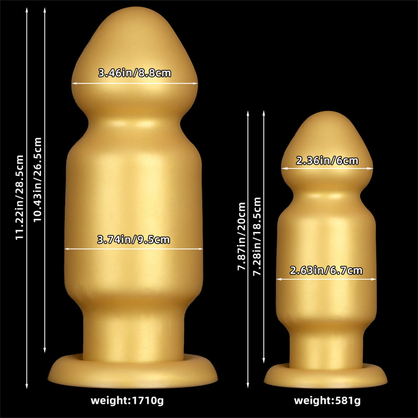 Plug anale extra large Monster Super Big Silicone Anal Dildo Enorme Dilatatore anale Fisting Giocattoli sessuali anali for donne uomini(L)