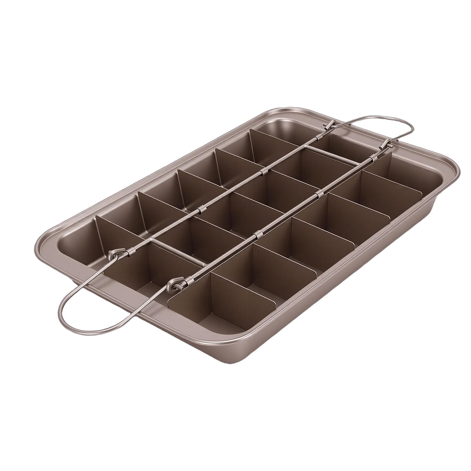 Moule à brownie en acier au carbone 12x7,9 pouces avec grille amovible