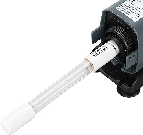Miniatura 2 de AQUANEAT Filtro de acuario 5W Bombilla UV Green Water Killer Filtro de bomba sumergible 132 GPH para tanque de peces de 75 galones