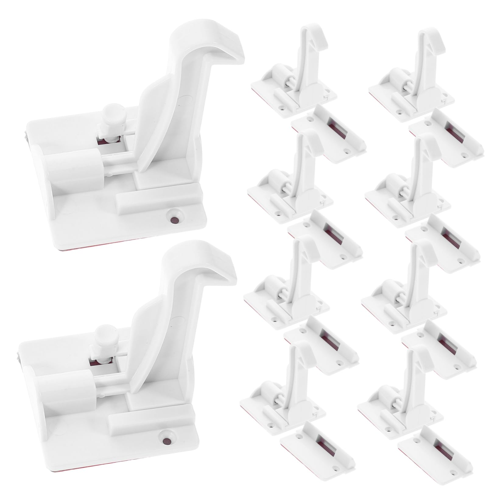 Cerradura Oculta para Armario 12 Piezas Abs Color Blanco