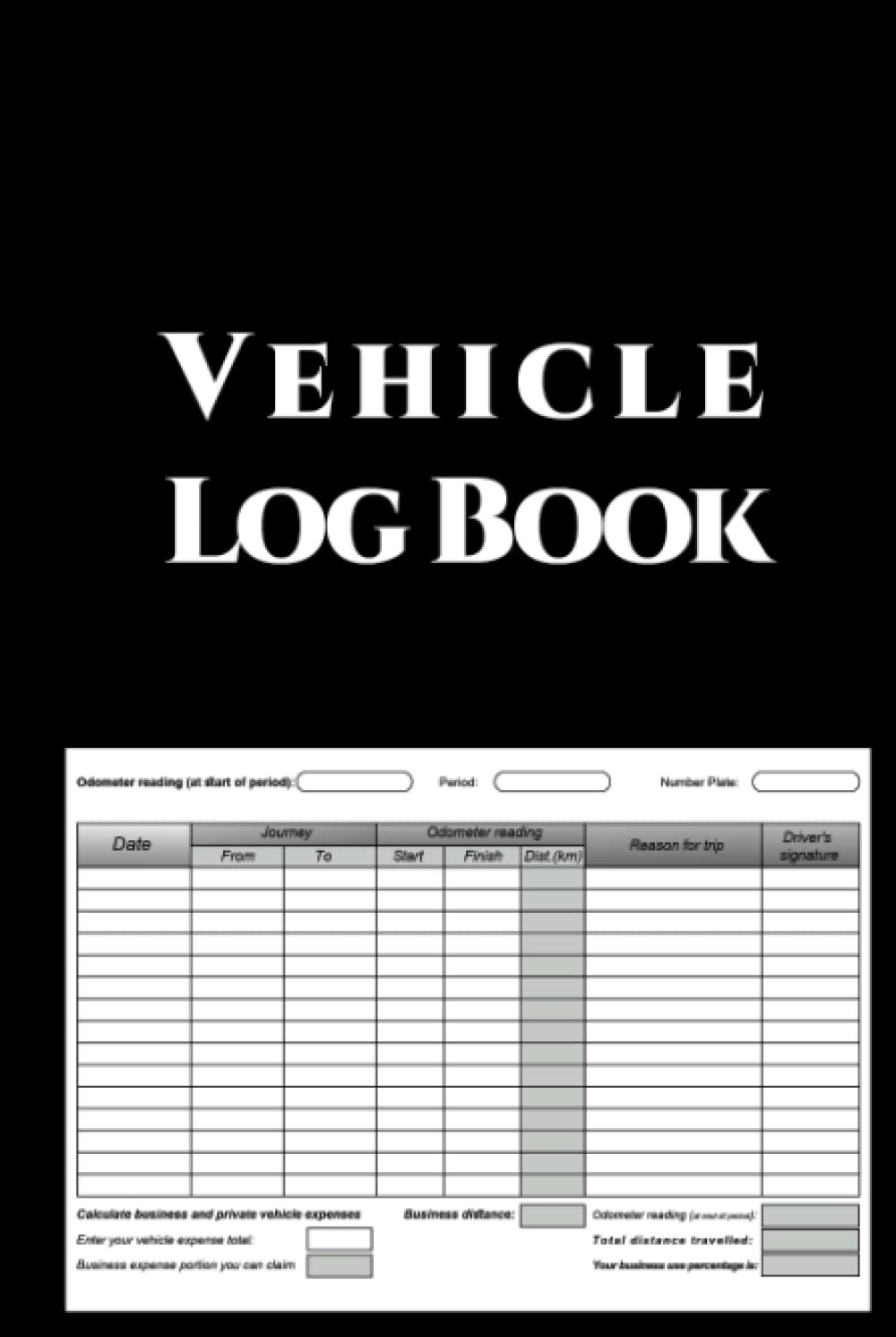 Vehicle Log Book: The car log book