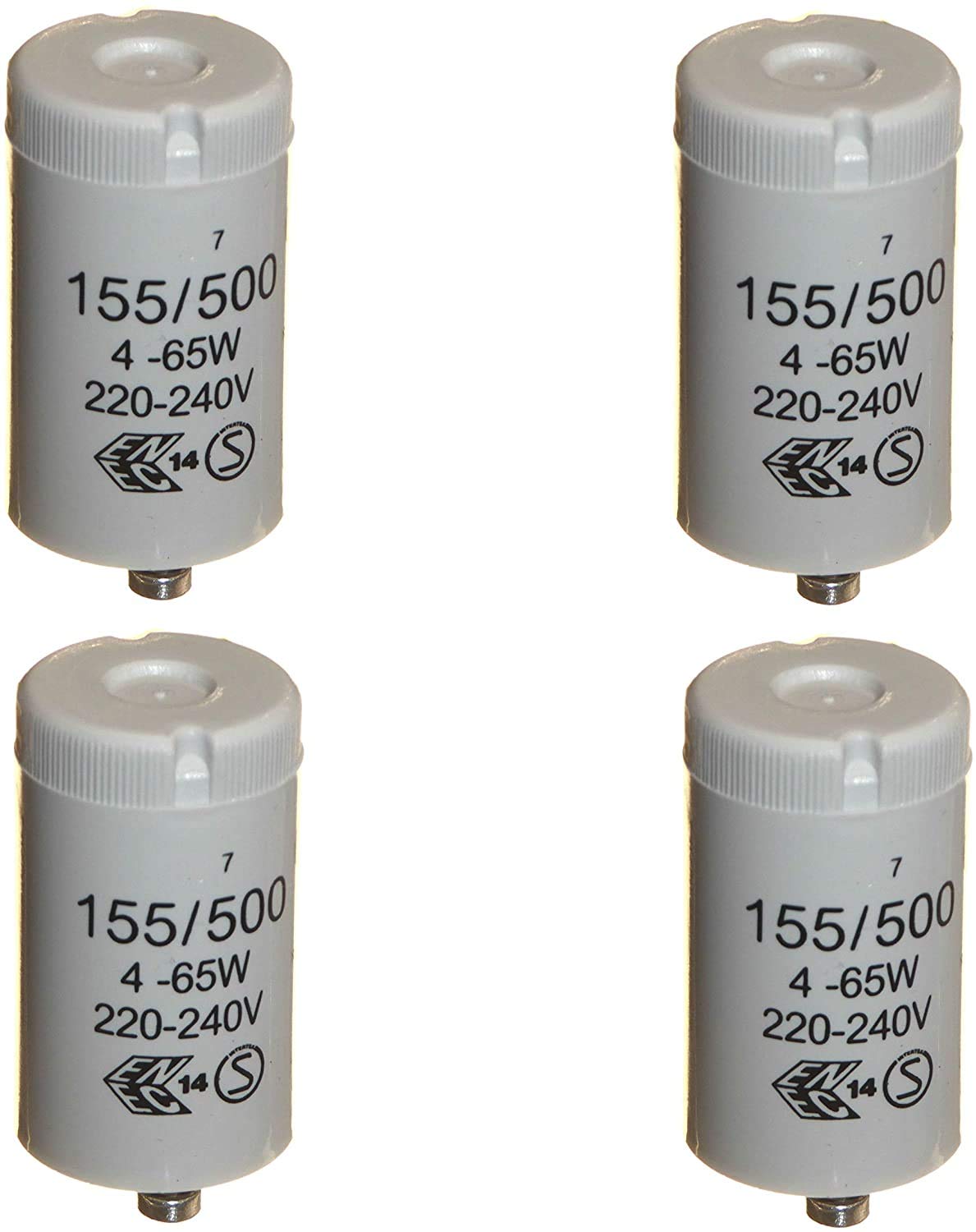 General Electric 8pk Starters for 4-65 Watt T8 / T12 Single Fluorescent Tube Lights 220-240v