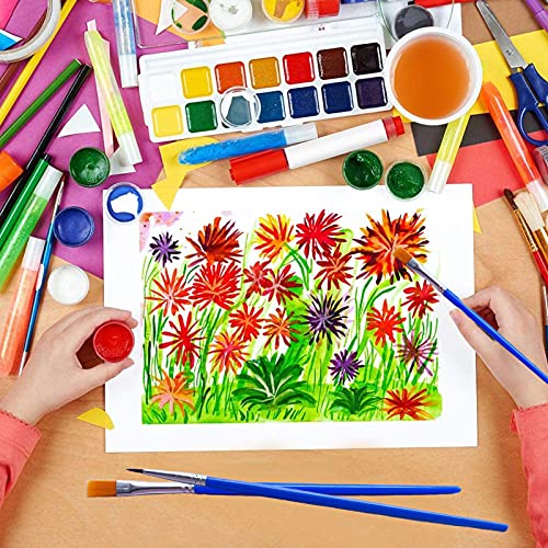 60 Pcs Paint Brush Set For Kids/Students/Teens/Artists/Starter, Nylon Hair Paint Brushes For Acrylic Painting/Watercolor/Oil/Art Painting,Plastic Handle Small Paintbrushes #TOP7