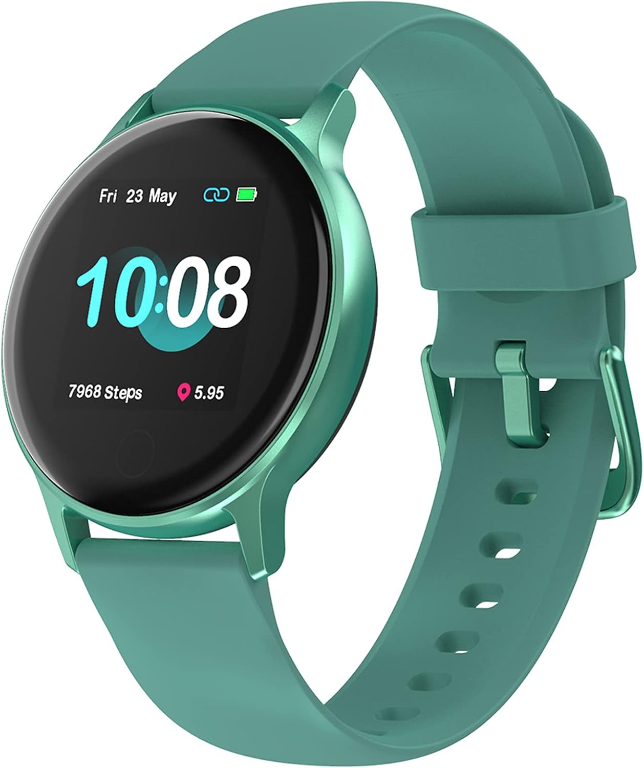 UMIDIGI Smart Watch for Android Phones Compatible with iPhone Samsung, Fitness Tracker with Heart Rate Monitor, 5ATM Waterproof Watch for Women Men, 1.3" Touch Screen and Personalized Watch Faces.
