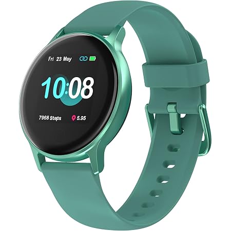 UMIDIGI Smart Watch for Android Phones Compatible with iPhone Samsung,  Fitness Tracker with Heart Rate Monitor, 5ATM Waterproof Watch for Women  Men, 1.3\