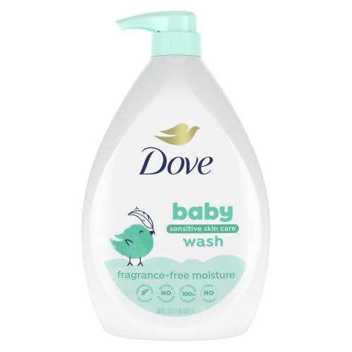 Baby Dove Care Baby Wash Fragrance-Free Moisture 1 Pack 34 oz