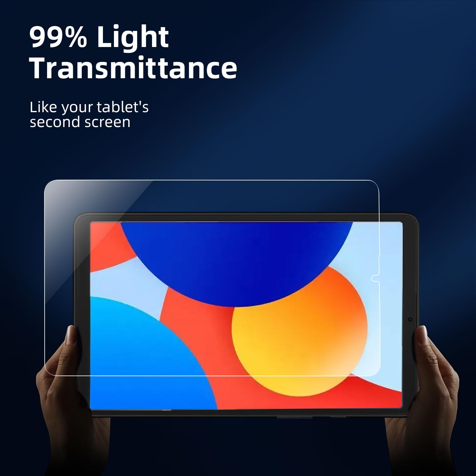 NEW'C Pellicola Protettiva Vetro Temperato per Xiaomi Redmi Pad SE 8.7 pollici 2024, Durezza 9H, 0,33mm Ultra Trasparente