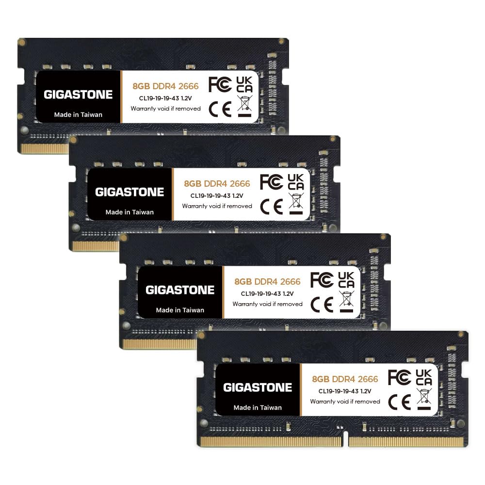 Amazon.co.jp: 【メモリ ノートパソコン専用 DDR4】GIGASTONE 8GBx4枚 