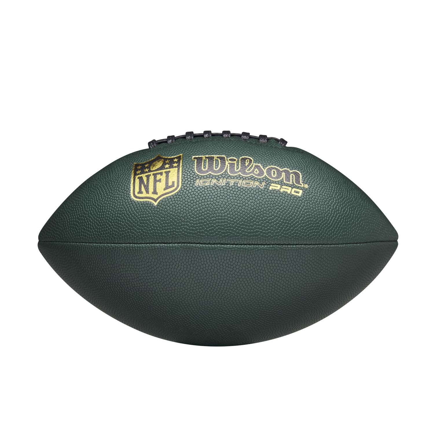 WILSON NFL Ignition Pro Eco Ballon de Football Américain, en Cuir Composite avec Technologie Pressure Lock, Vert, Taille Officielle