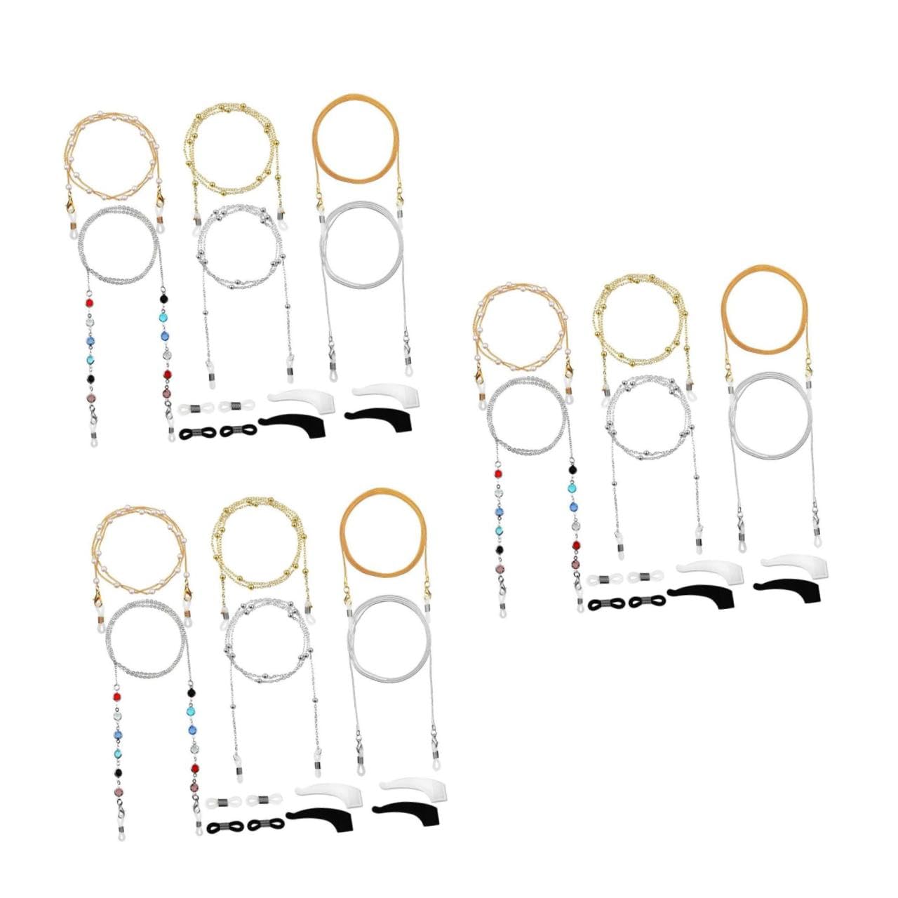 Cadena de máscara de cadena para gafas cable gafas de sol de moda cordón para gafas Cordón para anteojos accesorios para gafas Cordones para anteojos anti-perdida La cadena