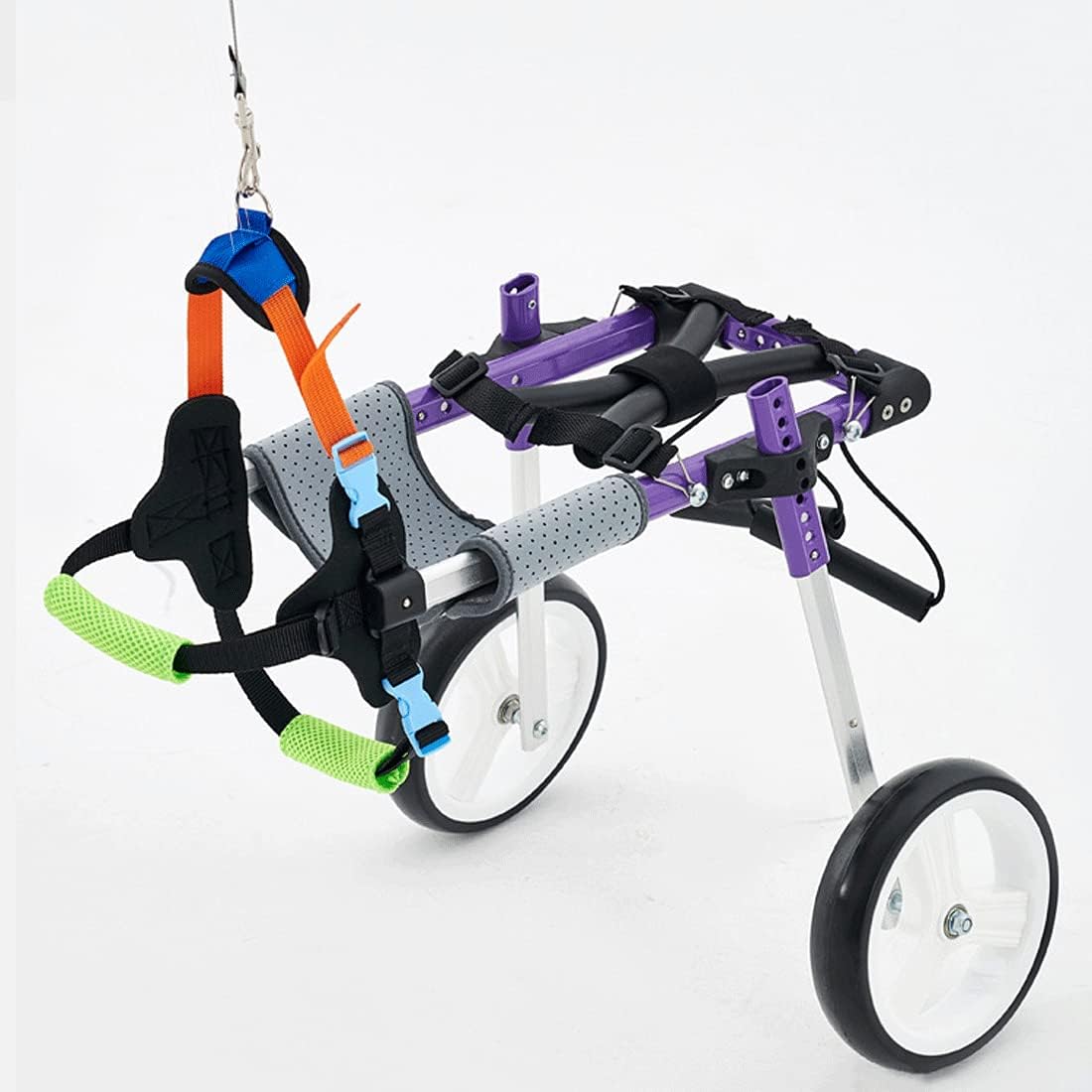 YUEG Dog Wheelchair for Paralyzed Back Legs Adjustable Cart Wheel Chair for Small