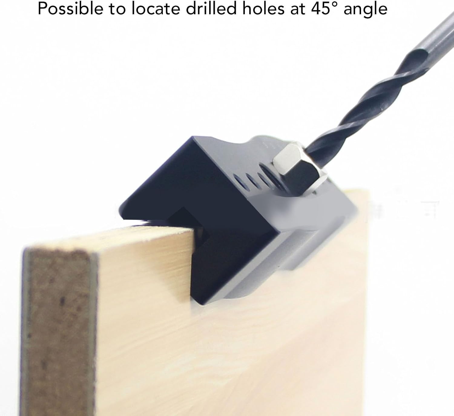 Centering Drilling Dowel Jig, Aluminum Alloy Woodworking Locator, Self Centering Tenon Jig Puncher Tool for Straight Holes, Portable and Lightweight Guide