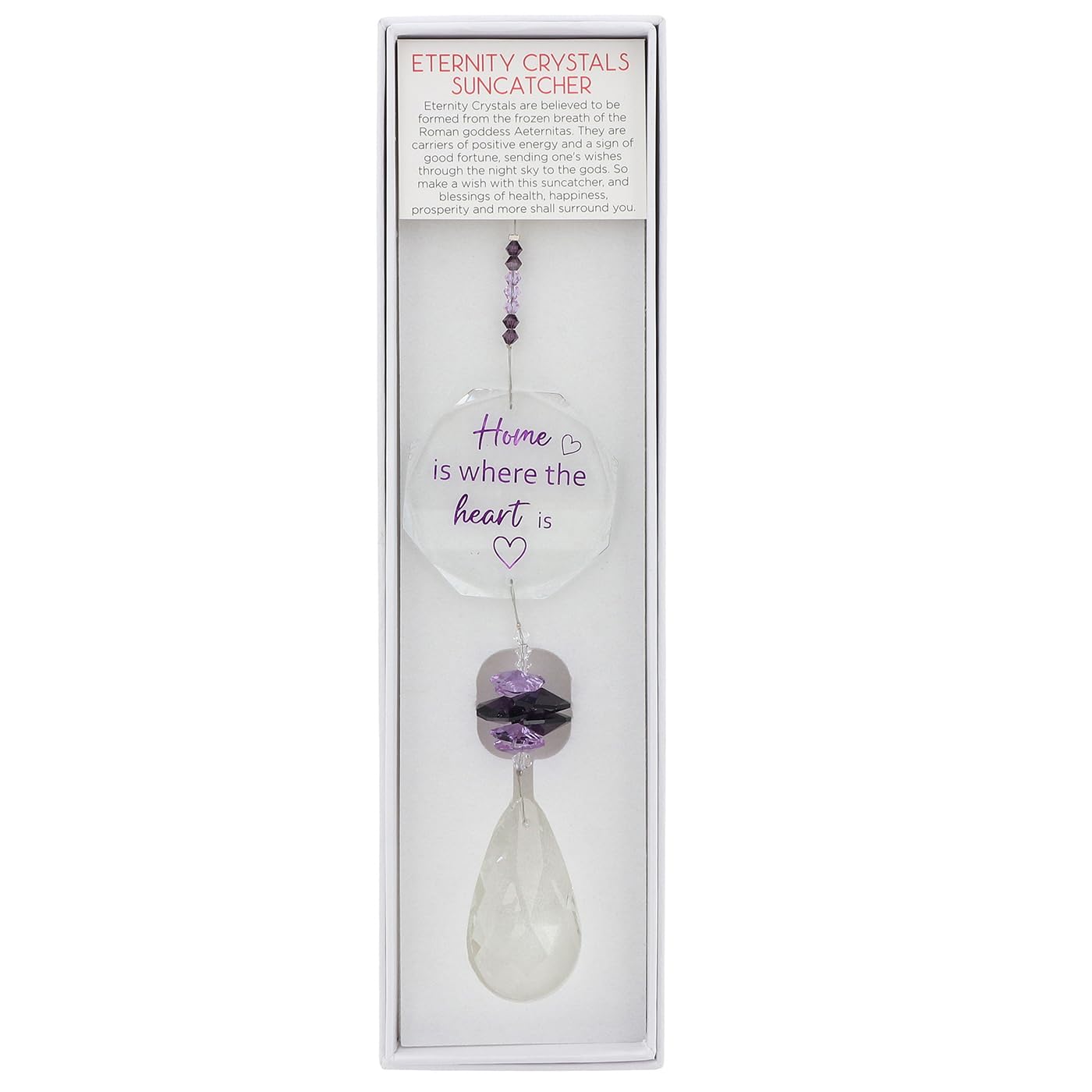 Shudehill Giftware Light Eternity Sentiment Suncatcher Ornaments - Bee, Angels, Robins, Love, Friends, Family And Home Themed Designs - Boxed Gift Ideas (Home)