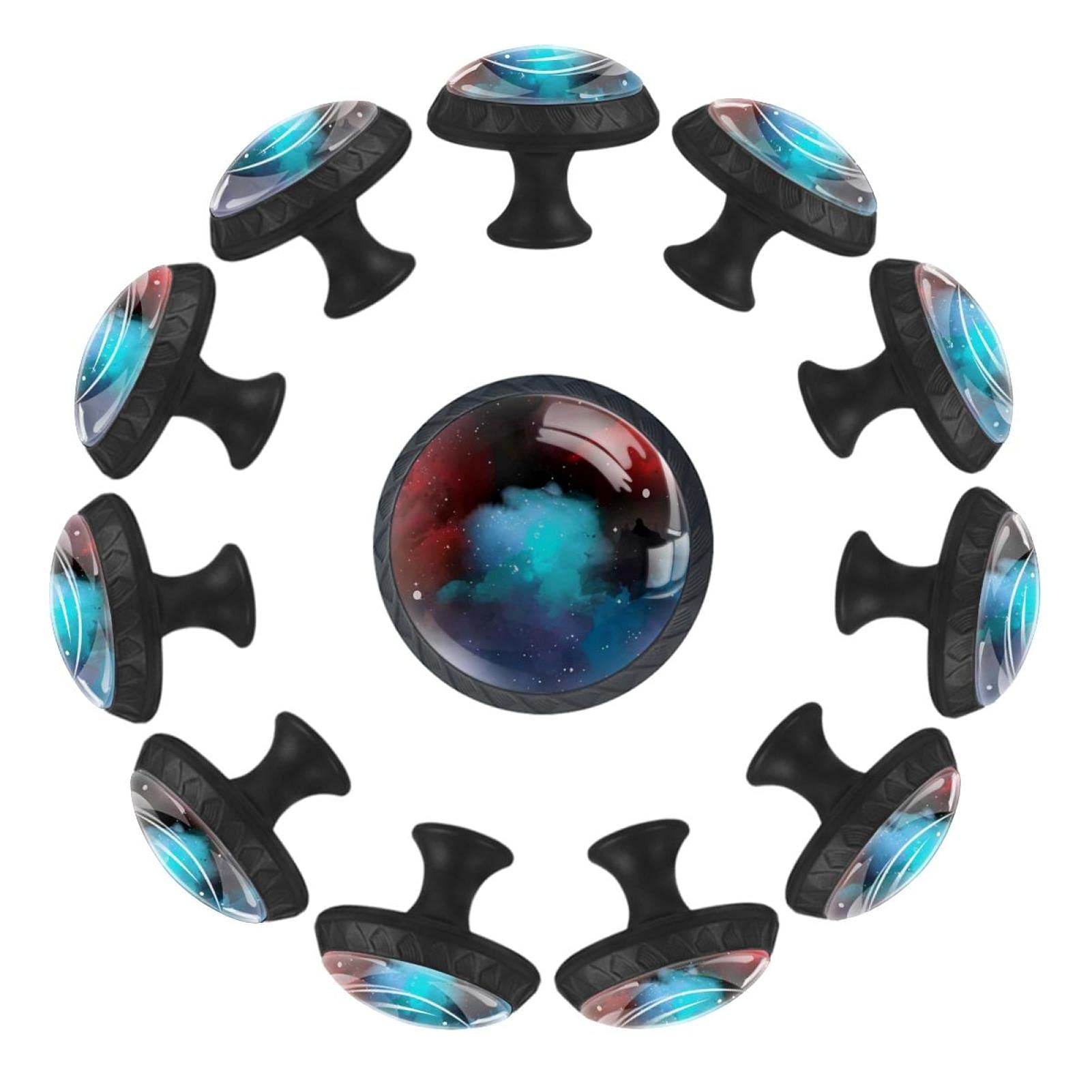 Boutons de tiroir ronds Abstract Space avec prise en main 35 mm pour placard