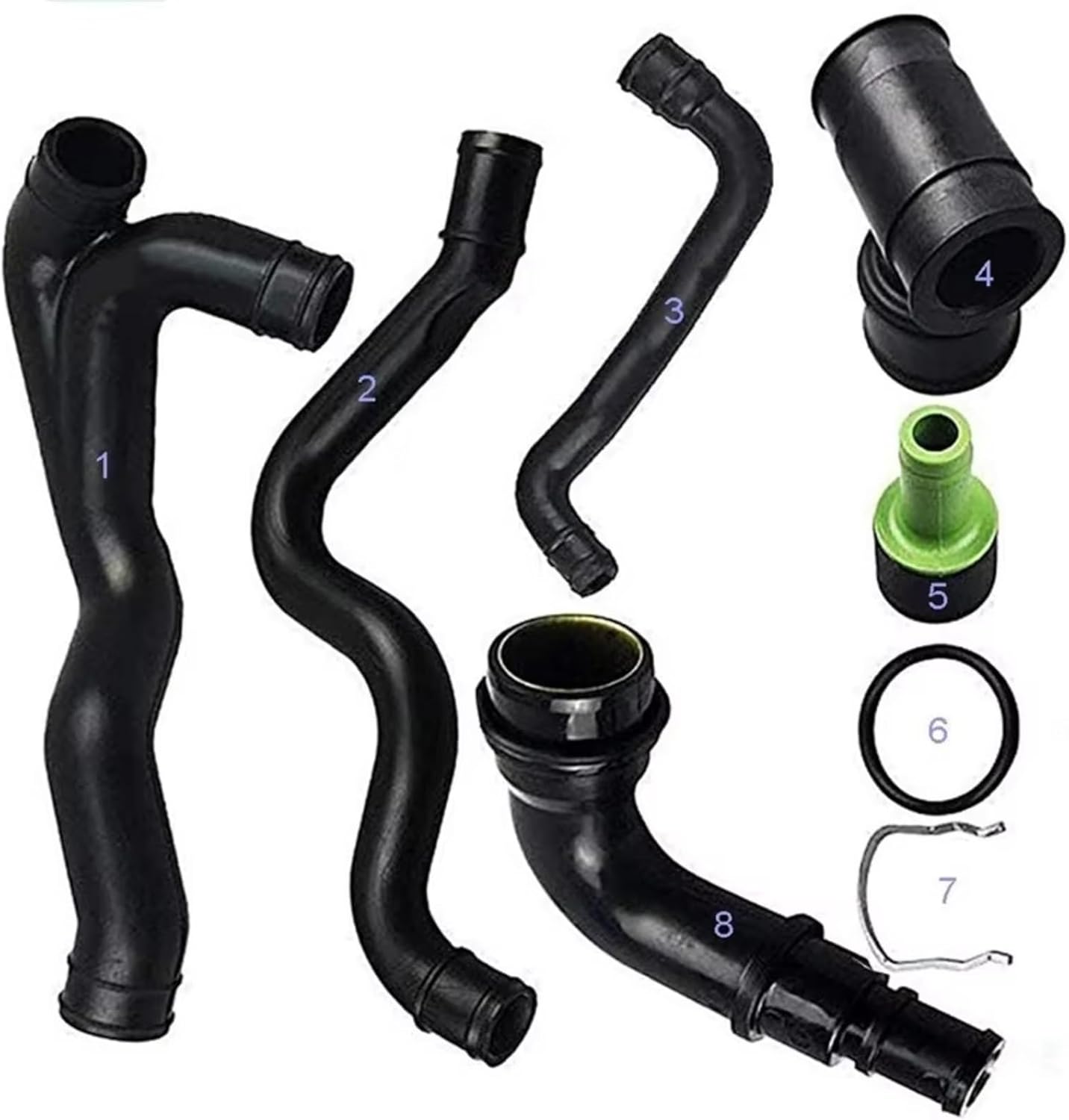 Crankcase Vent Hose Pipe Compatible With VW For Golf MK4-2000 2001 2002 Positive OEM: 058103247 035103245A 06A103213F 06A103221AH