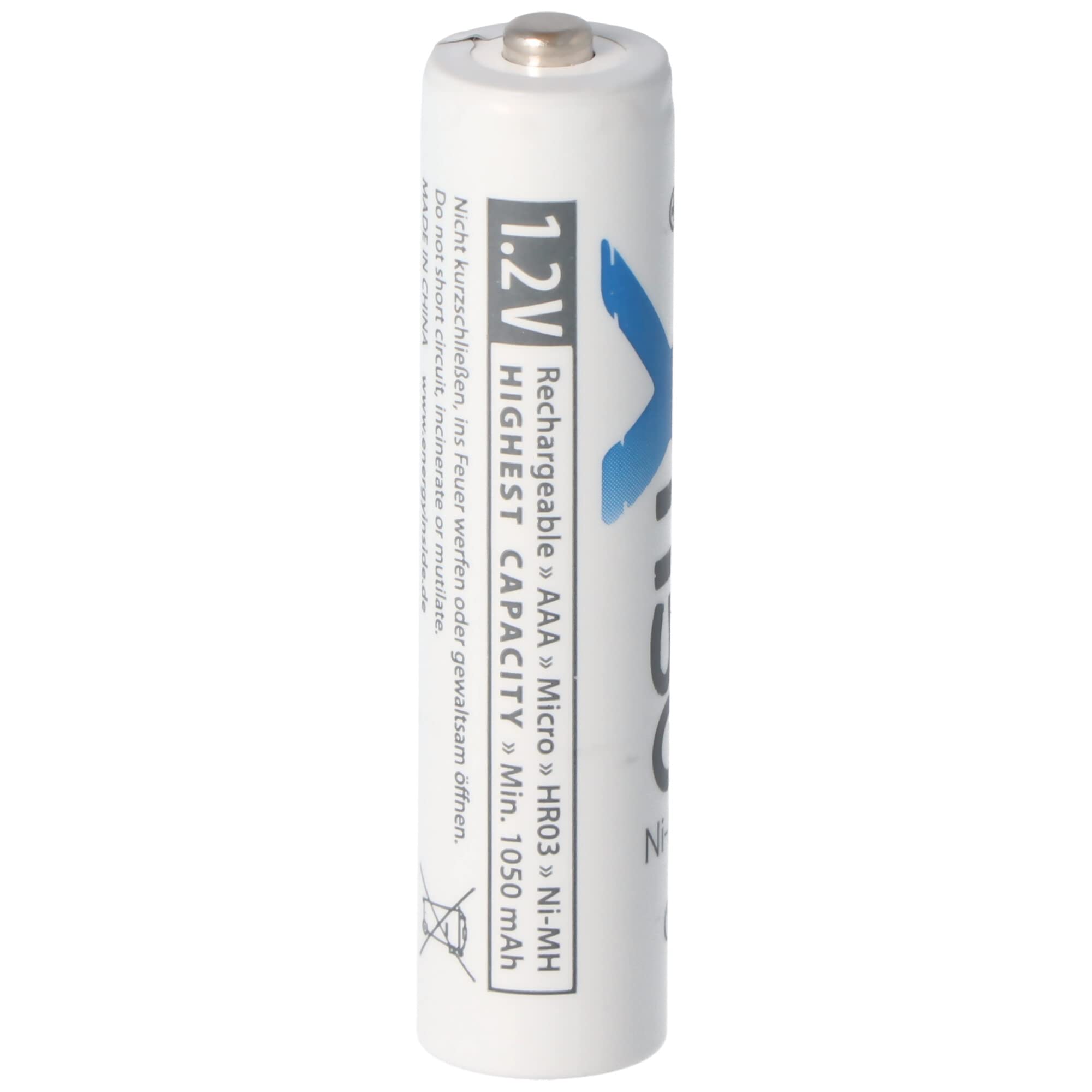XC Lot de 4 piles micro AAA Ni-MH 1150 mAh 1,2 V avec boîte de rangement