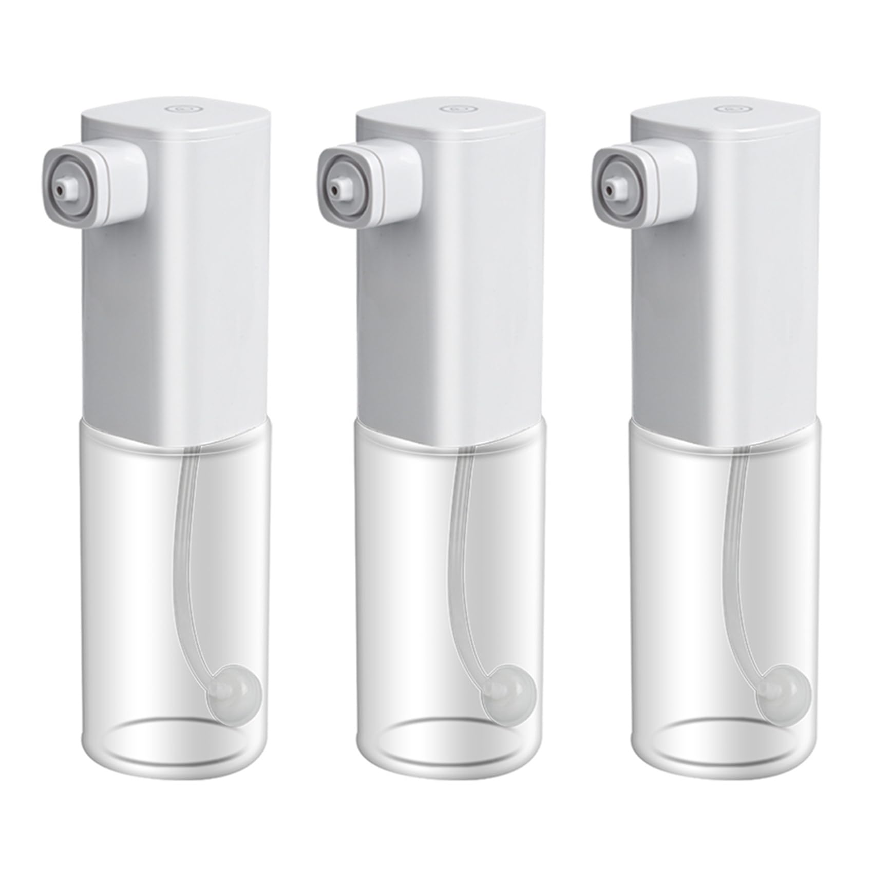 Hndhbfgrt 3X Automatic Foaming Soap Dispenser,Electric and Rechargeable,Refillable Foam Hand Dispenser for Kitchen Bathroom