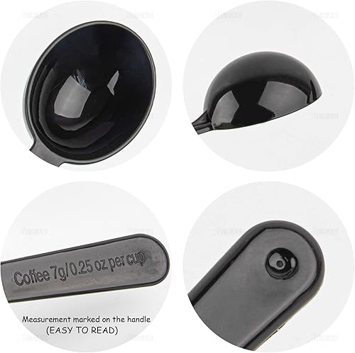 Miniatura 10 de AUEAR, Paquete de 10 cucharadas cucharadas de café de plástico cuchara medidora para café, frutas, polvo, semillas de especias