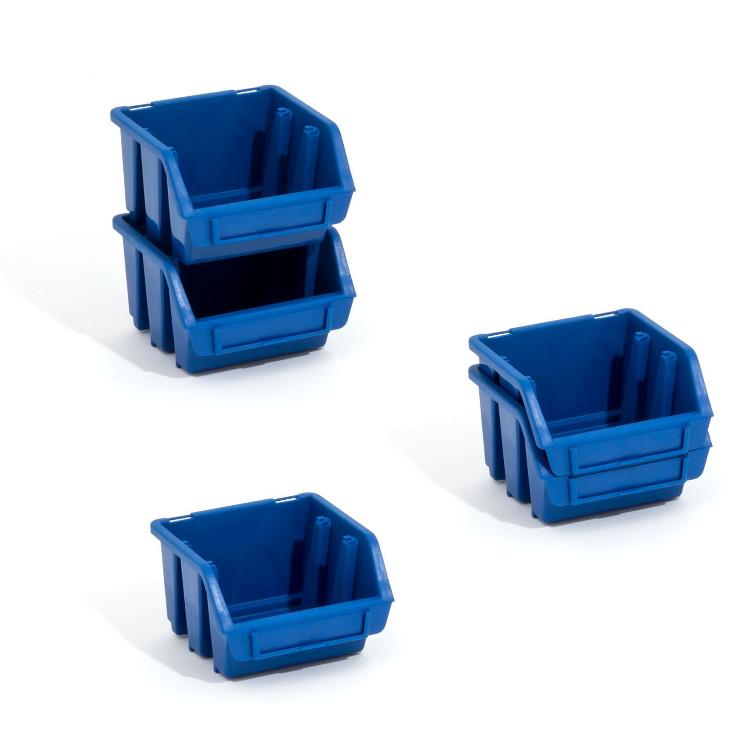 Lot de 50 boites de rangement bacs a bec en bleu ERGO-Box taille 1