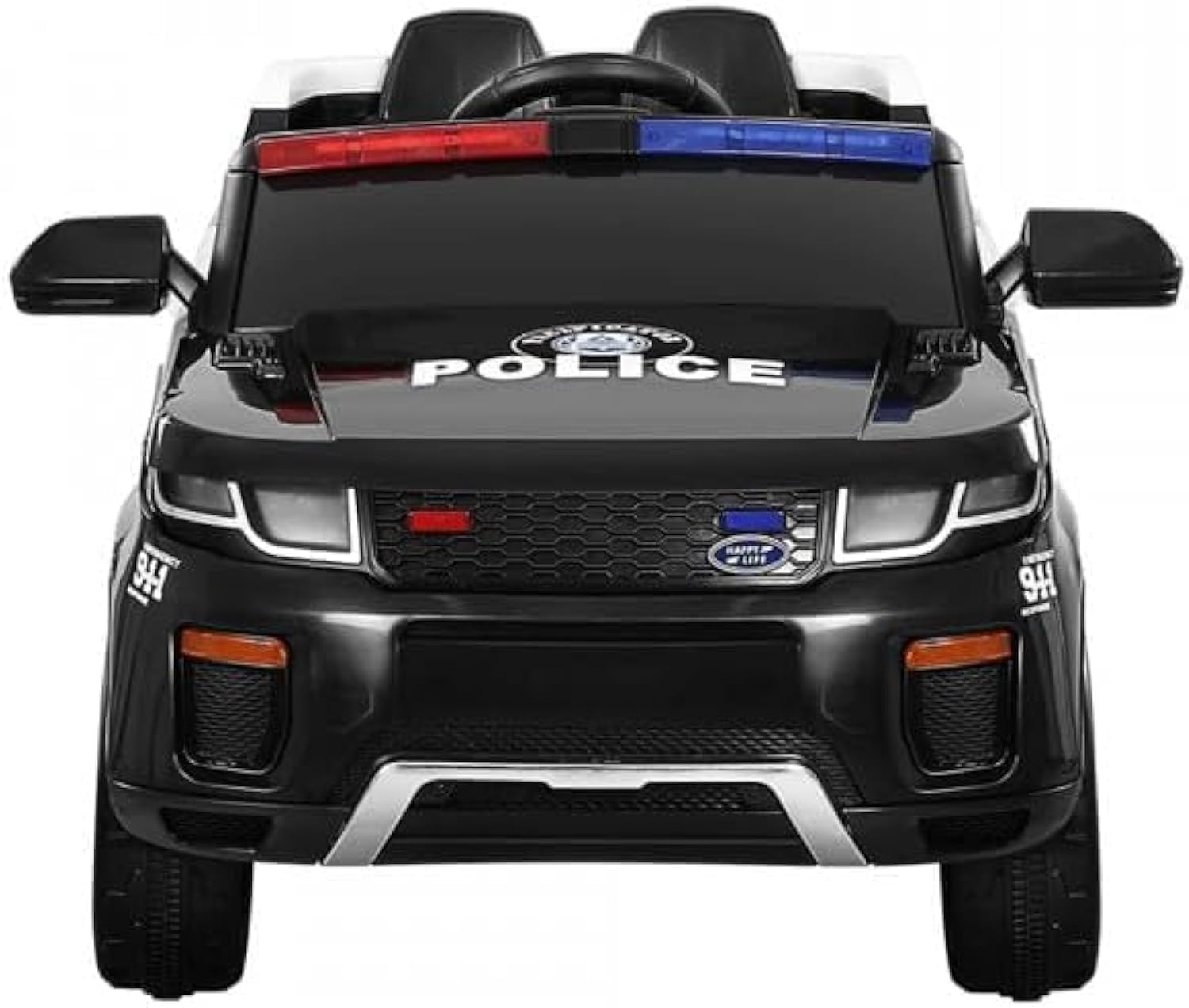 TechPlus - Licensed Ride On Police Convertible Squad Car,Gt Police Electric Ride On Car,Police Ride On Car with Parental Remote Control for Kids