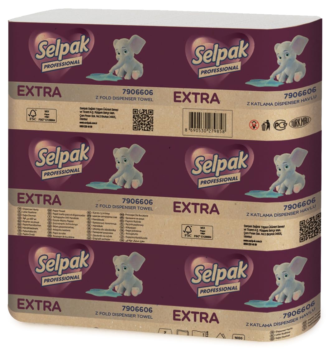 Selpak Professional Extra Z Katlı Dispenser Havlu,12 X 200…