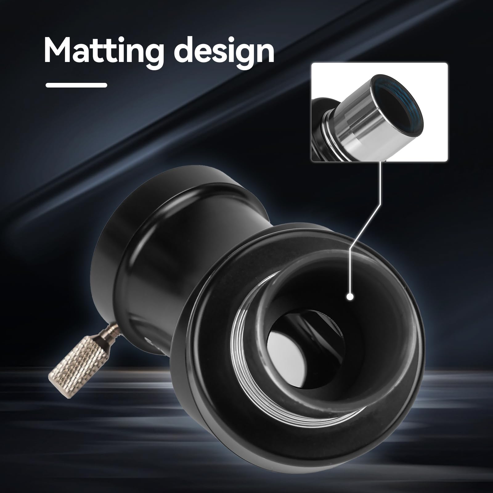 Svbony SV222 Adaptateur Diagonal, 1.25" Miroir Zénith 45° Prisme Diagonal Métallique avec Anneau de Pressage en Laiton Accessoires de Télescope pour Observations Astronomiques