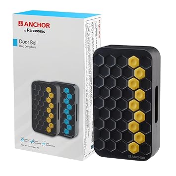 Anchor by Panasonic Dual Tone Doorbell | Calling Bell for Home | Door Bell for Office, School (38916) - image, photos