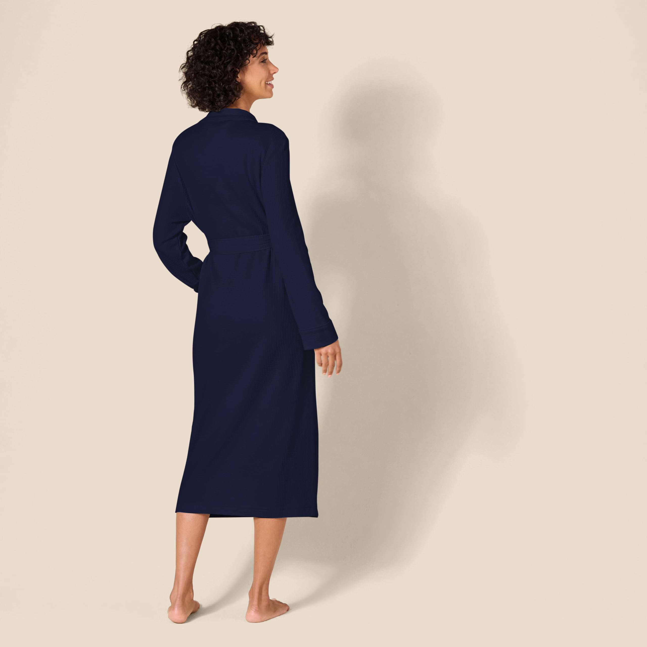 Amazon Essentials Amazon Essentials Women's Lightweight Waffle Full-Length Robe (Available in Plus Size) in use