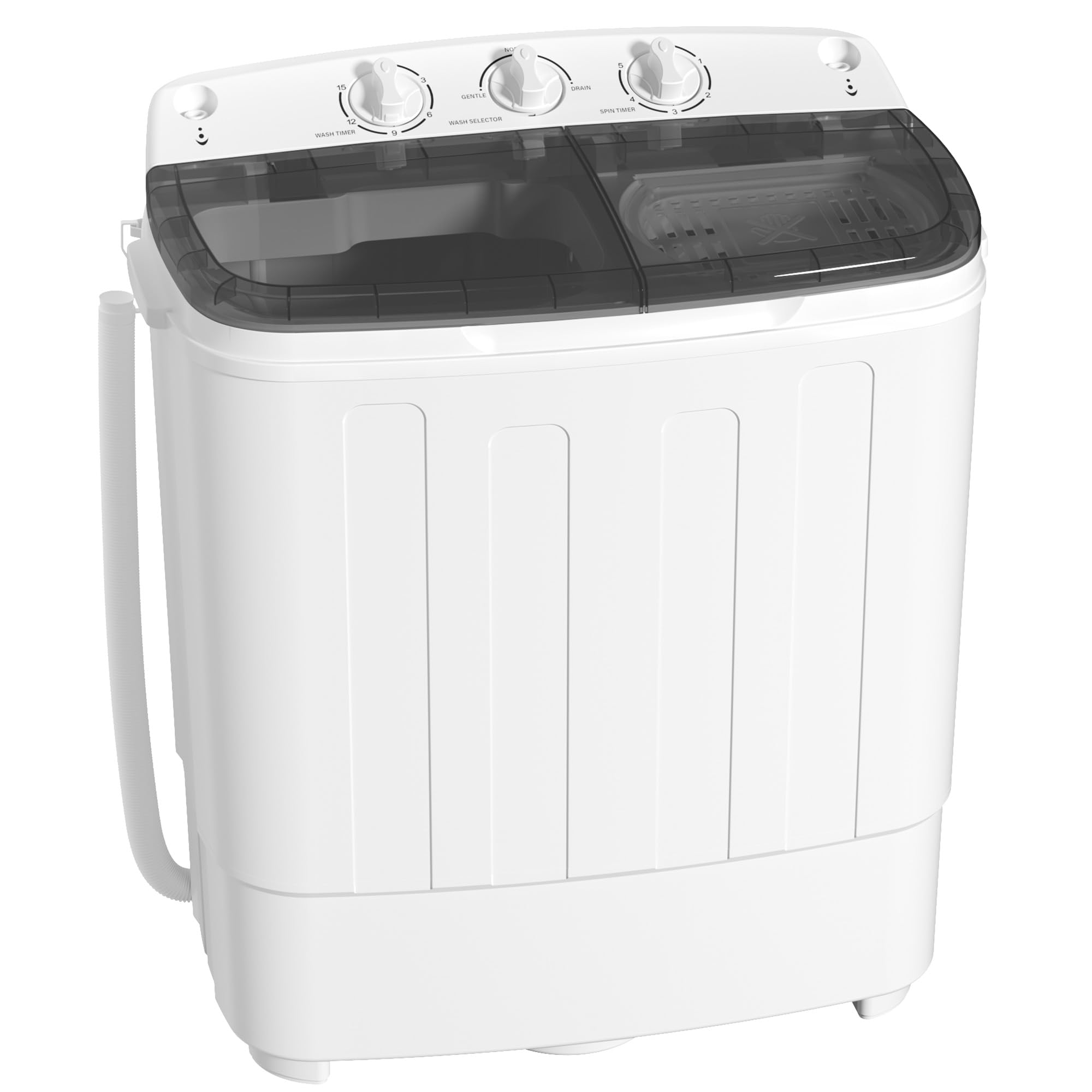 Greenvelly Portable Washing Machine, 25lbs Twin Tub Washer and Spinner Combo