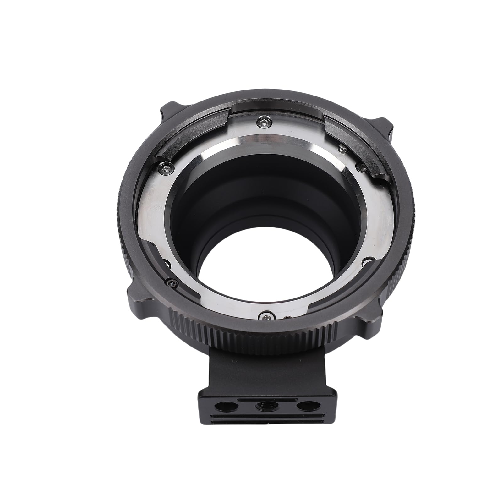 Irfora Adattatore da PL a E in Alluminio, Convertitore per Obiettivi Cinematografici a Vignettatura Zero con Supporto per Treppiede Rimovibile Fotocamere A6000