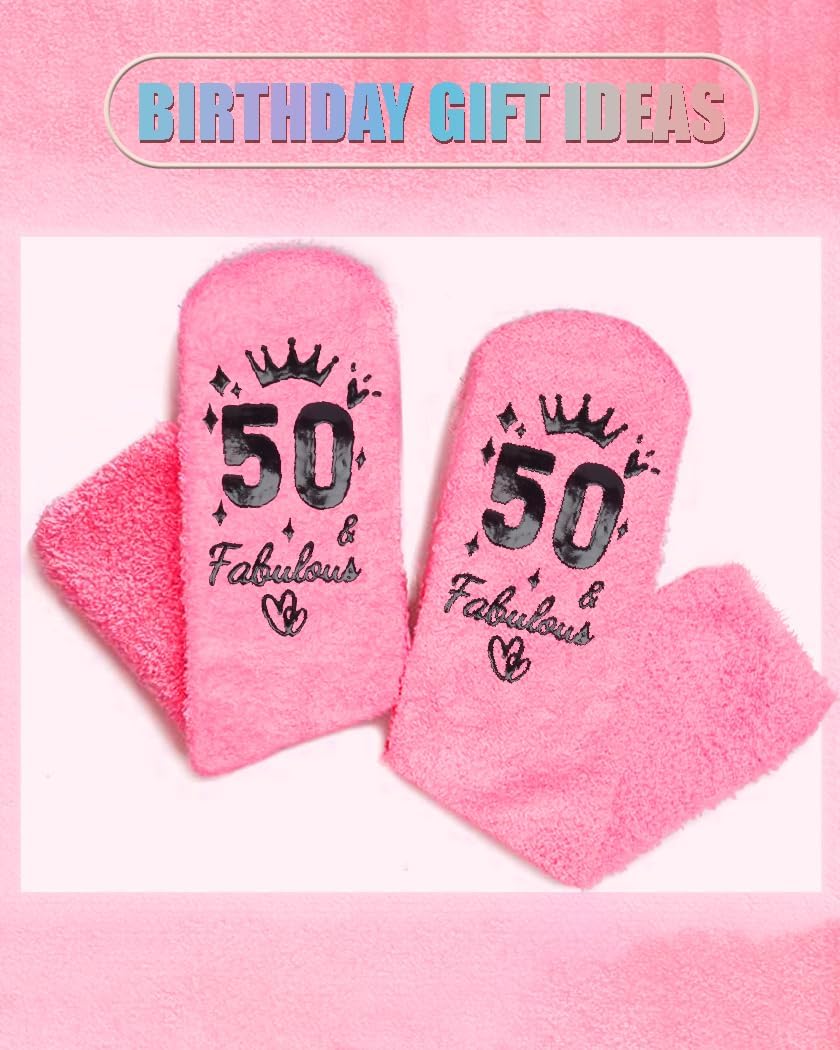 15th 16th 21th 40th 50th Birthday Gift Sock Ideas for Her Daughter - Unique Fuzzy Socks Gifts for Women Girl Him - Image 4