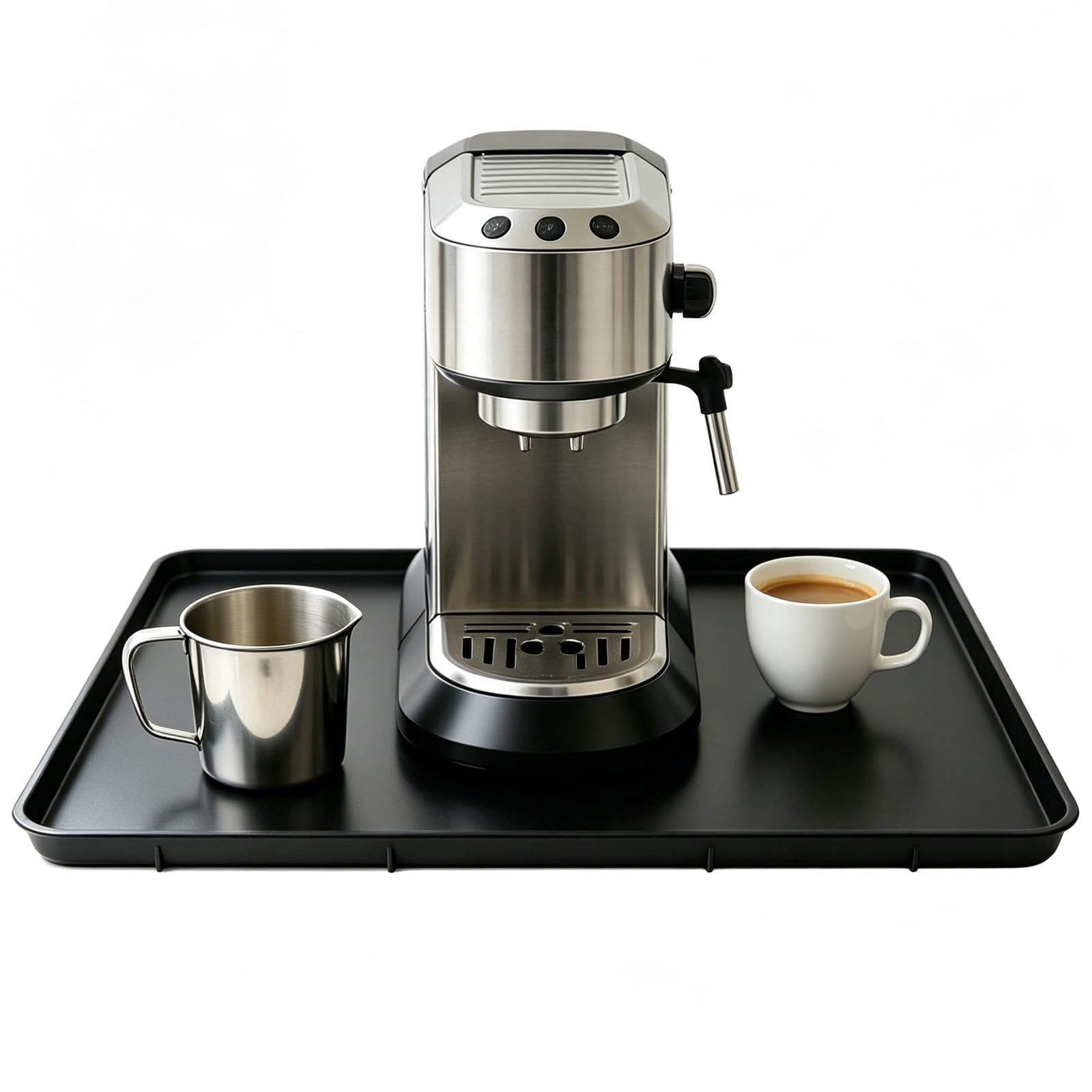 PAPAcroscoma 50cm*40cm Silicone Coffee Machine Mat with Raised Edges
