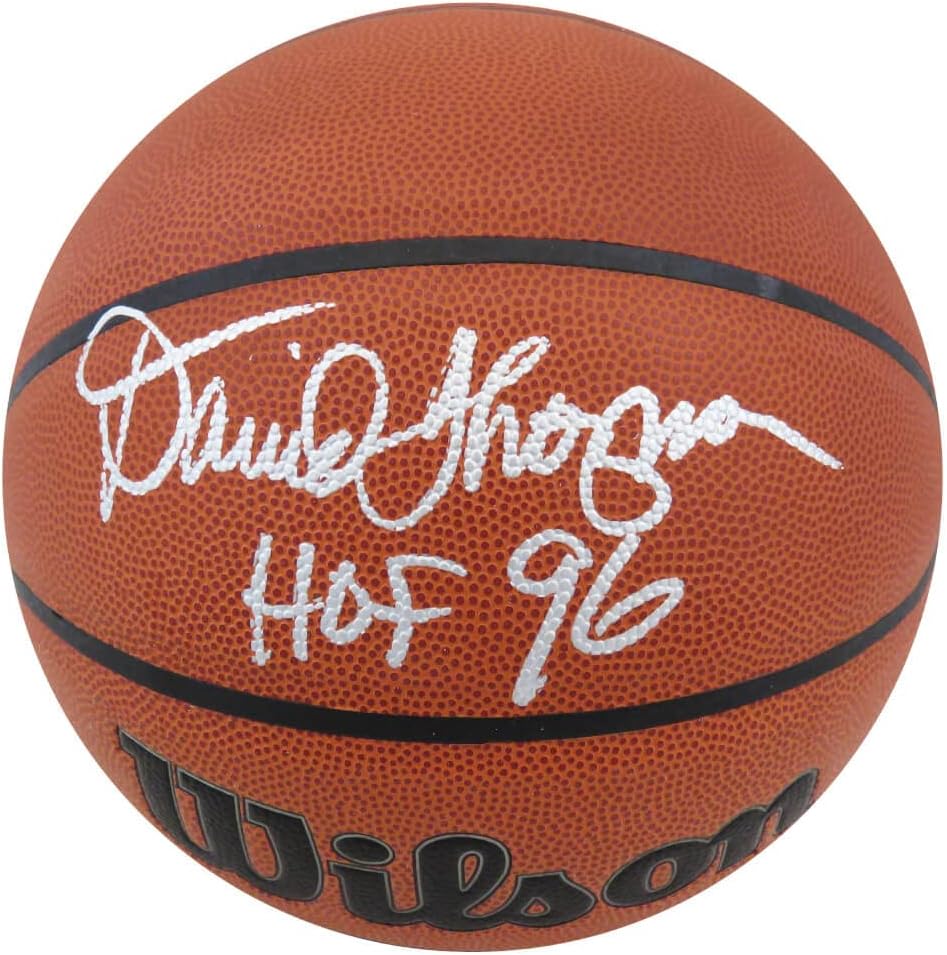 David Thompson Signed Wilson Indoor/Outdoor N.B.A Basketball w/HOF'96