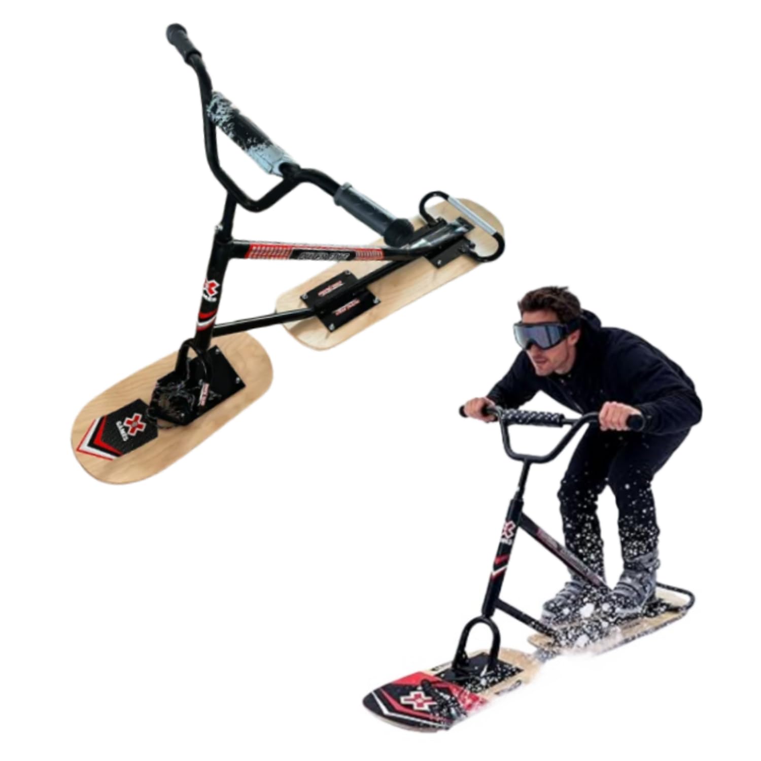 Amazon | Quxxuol スノーボード 360°回転スノーモービル 滑り止め設計