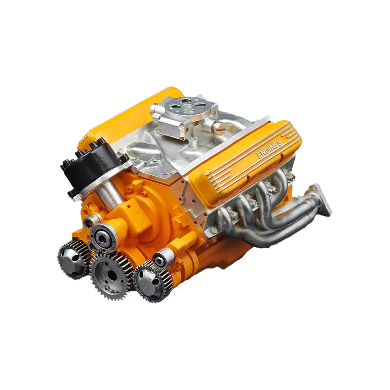 Zeyaoaea V8 Small-Block Engine Model Kits, Cison V8 Build Your Own Stem V8 Model Engine For Adults, Desk Ornament For Hobby Display Education Classroom Home Workshop Birthday Workplace Collector