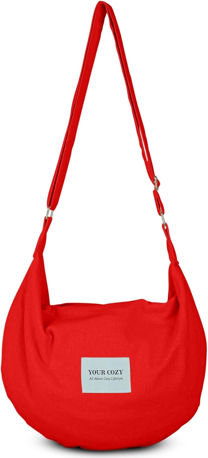 YOUR COZY Women’s Sling Crossbody Bags Large Shoulder Shopping Hobo Bag Handbag Top Zip Bags Handmade Messenger Bag