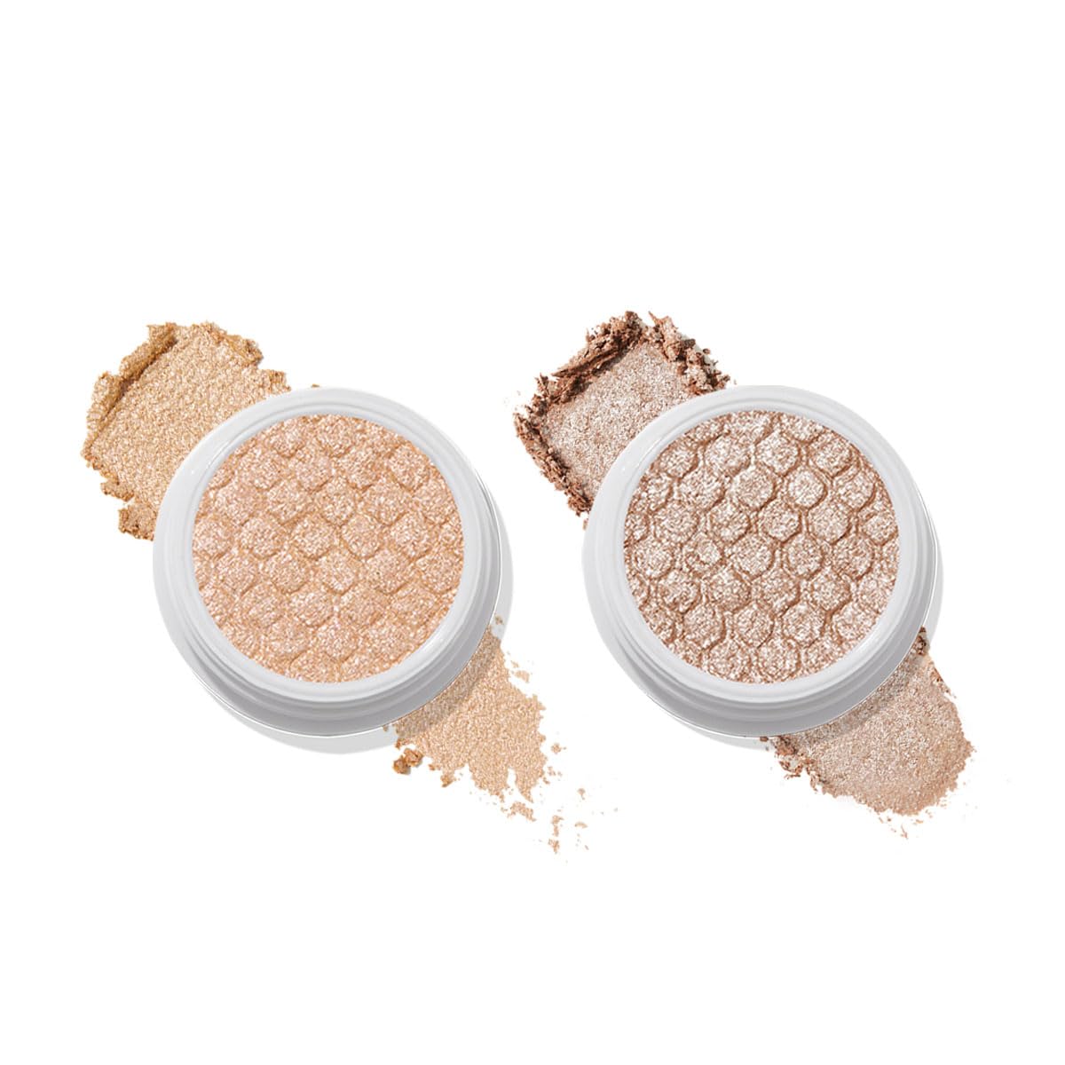 ColourPop Glimmering Neutrals Super Shock Eye Shadow Duo - High-Pigment, Crme-Powder Eye Makeup - Glitter Eyeshadow Set with Zero Fallout and Unique Bouncy Texture (2 Count)