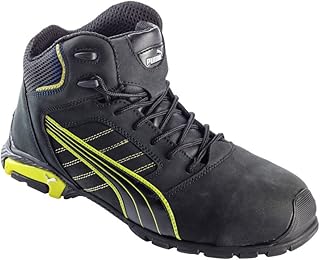 Puma Safety - Zapatos unisex, color negro/amarillo/blanco/gris, talla 44
