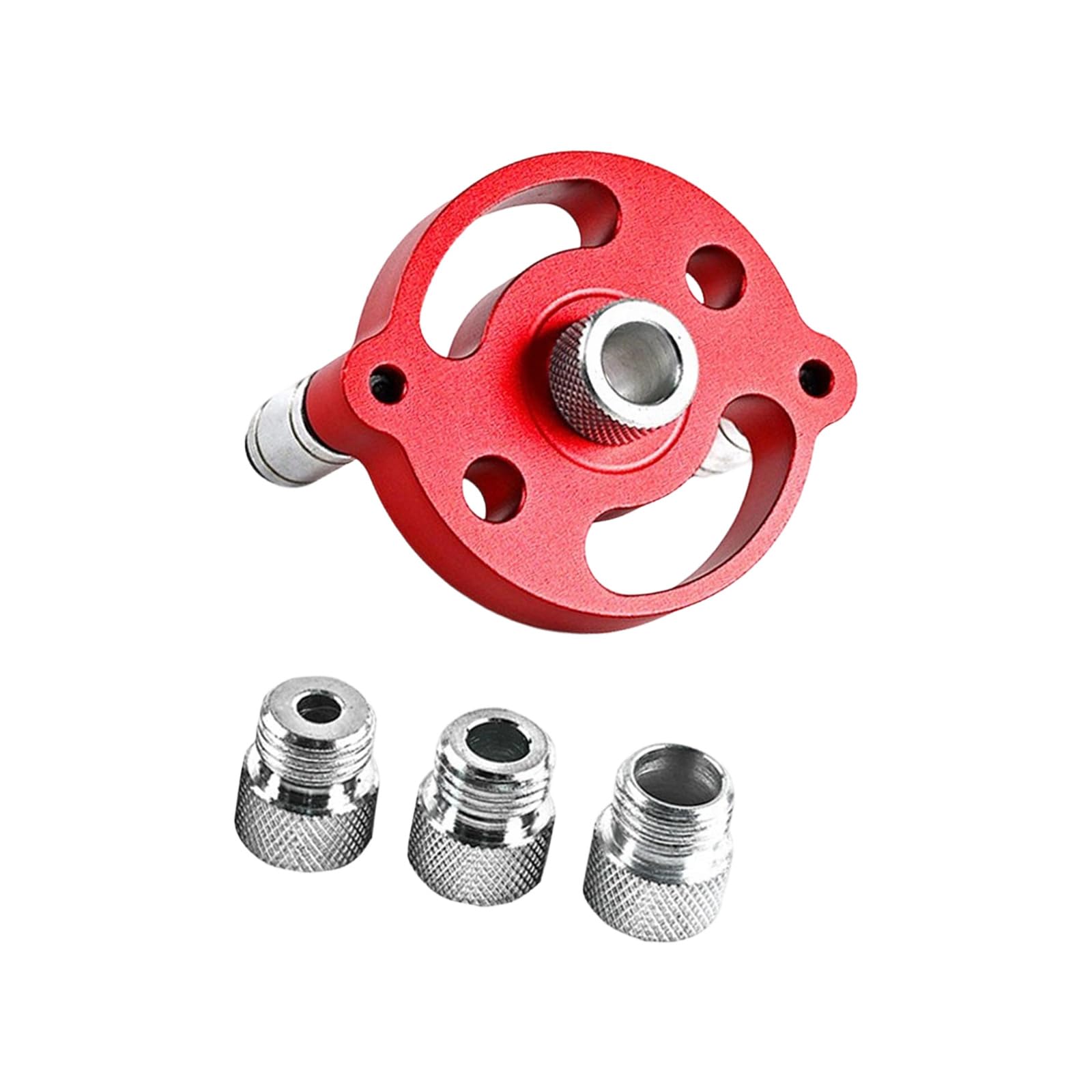 QIAOLIDA Professional Aluminum Dowel Jig Drill Guide Vertical Pocket Hole Jig Woodworking Hole Drill Positioner Locator Tool