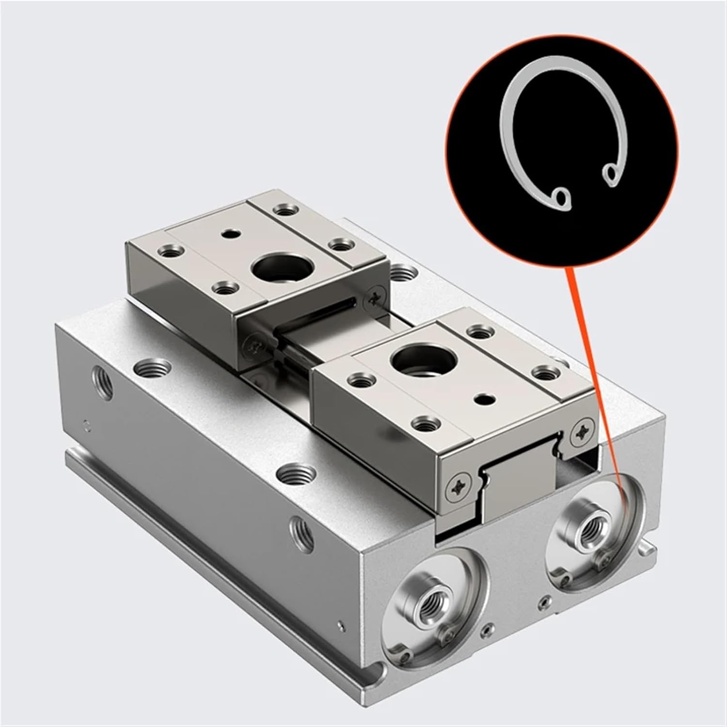 Low Profile Pneumatic Cylinder Air Parallel Gripper Force Cylinder MHF2 8D MHF2 10D MHF2 12D MHF2 16D MHF2 20D Pneumatic Gripper(MHF2-16D1)