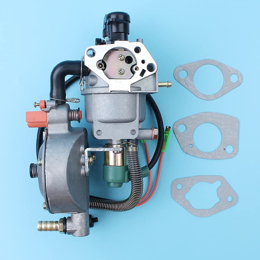 Carburador Dual Fuel Coversion Kit Auto Choke Para Honda GX390 188F/190F 4.5KW-5.5KW Generador de motor LPG/CNG/GASOLINA Carb