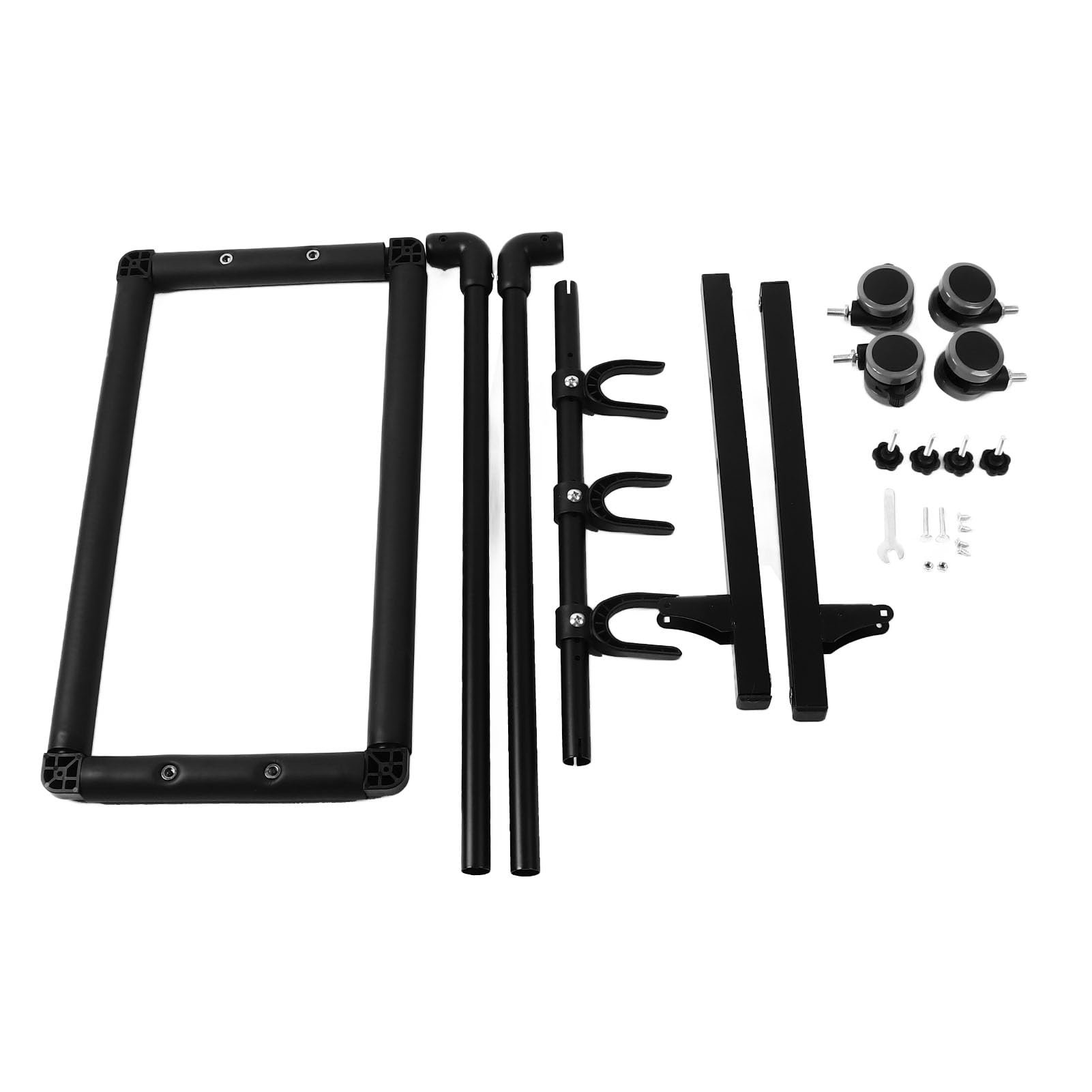CDQL Supporto per Chitarra Multi, Metallo Ed EVA, Supporto per Espositore per Chitarre Multiple con Ruote per Negozi, Strumento Portatile Pieghevole Supporto per Chitarra a Pavimento