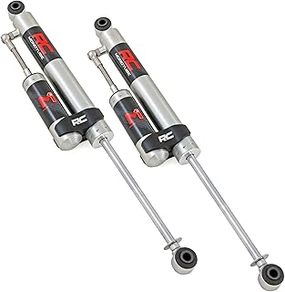 Rough Country M1R Monotube Rear Shocks with External Reservoir for Cadillac Escalade 2WD/4WD (2002-2006) w/3-3.5" Lift - High Performance Shock Absorbers, 2-Pack